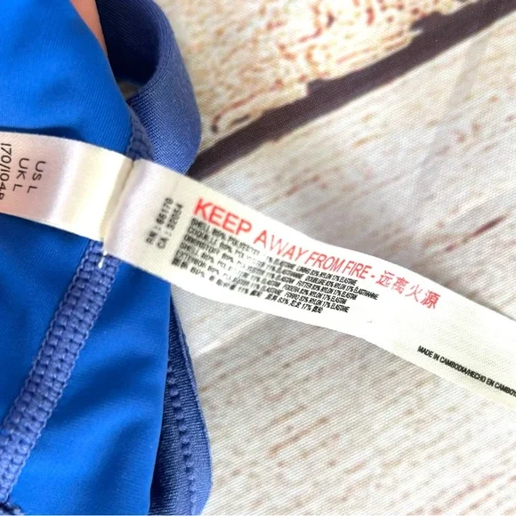 Free People Women’s Blue Plie All Day Ruffle Sports Bra In African Violet - Picture 8 of 8